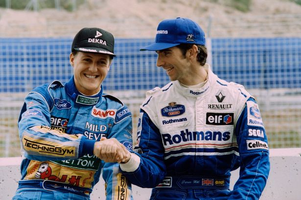 Michael Schumacher e Damon Hill