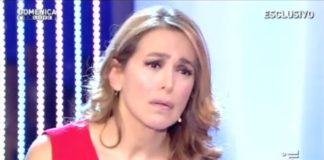 Barbara D'Urso in lacrime
