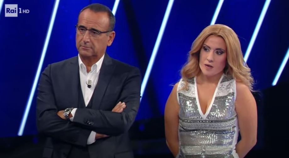 carlo conti e jessica morlacchi a tale e quale show