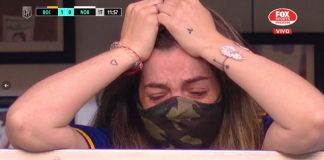 dalma maradona in lacrime