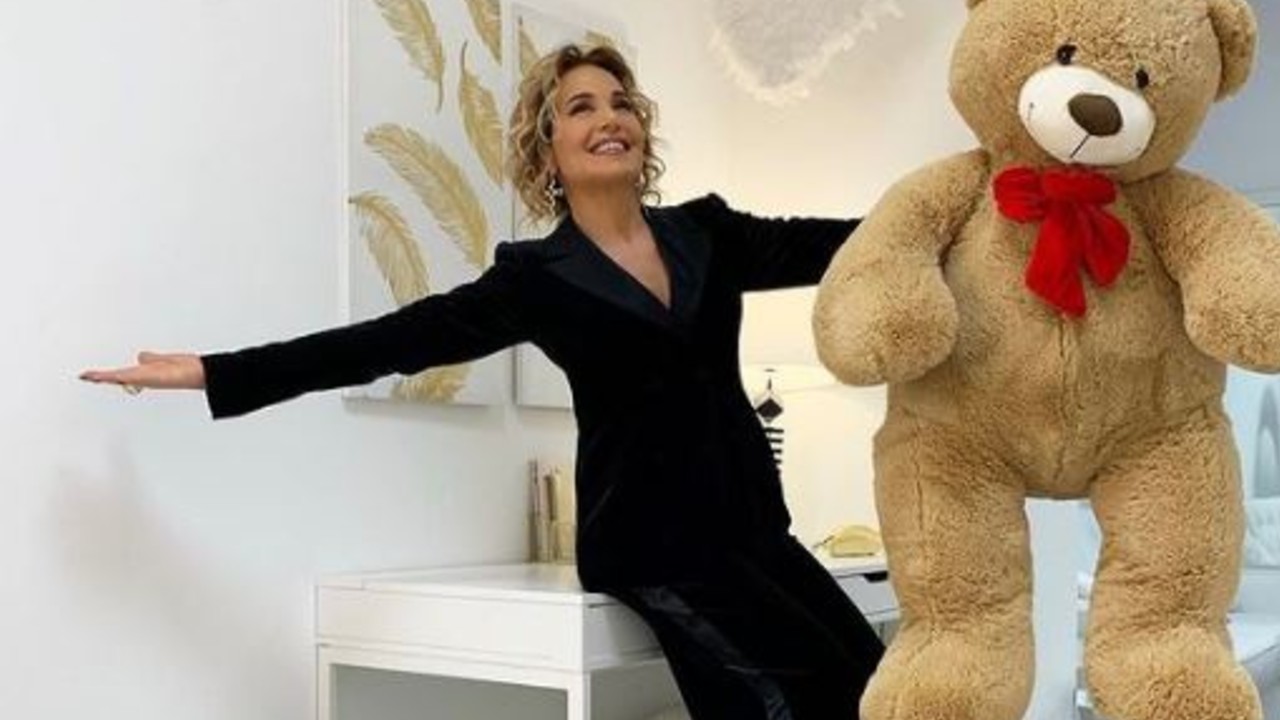 barbara d'urso e peluche fidanzato