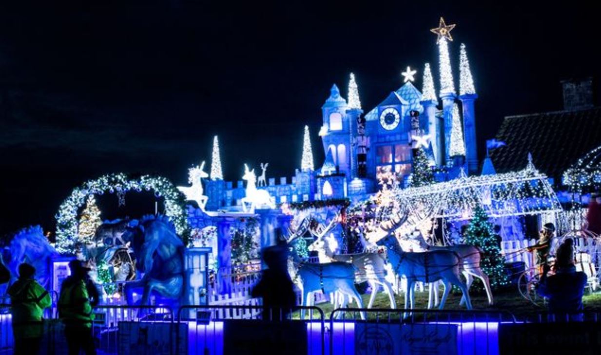 luminarie di natale spente