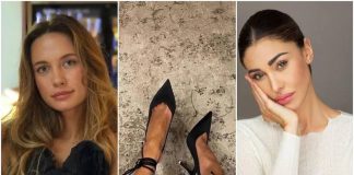 belen rodriguez foto rubata scarpe influencer russa