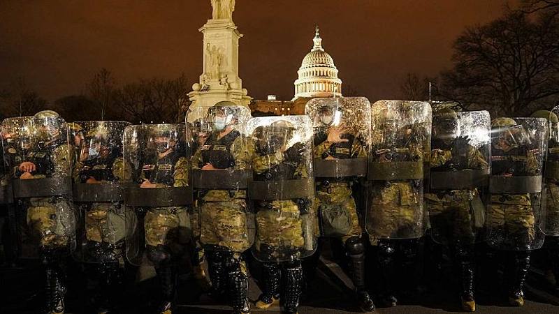 arrivo in ritardo guardia nazionale washington assedio congresso