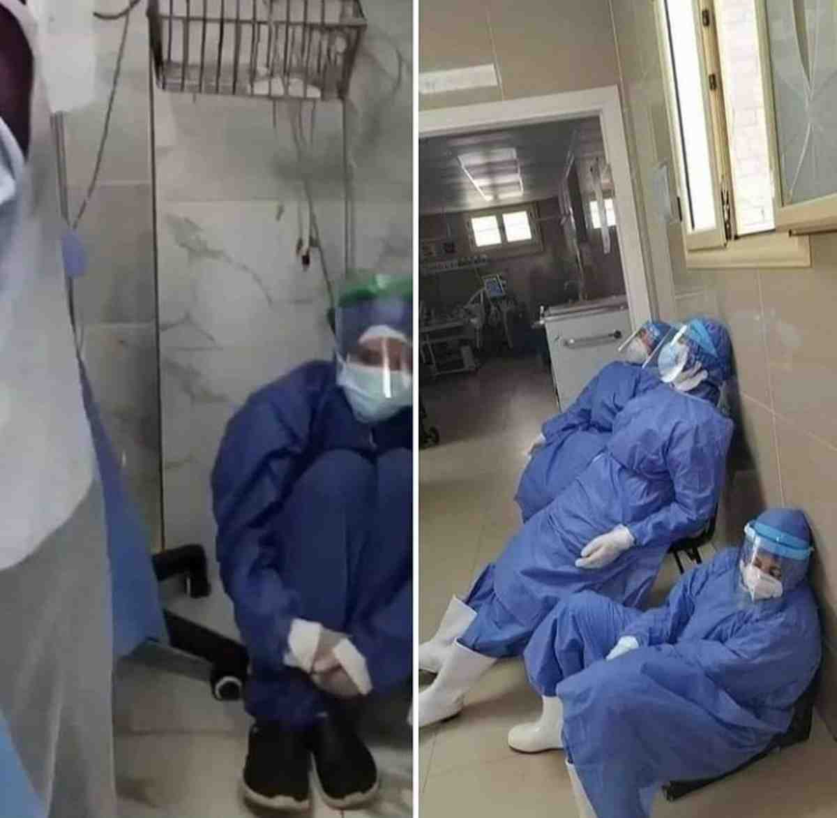 Infermieri e medici collassati in Egitto