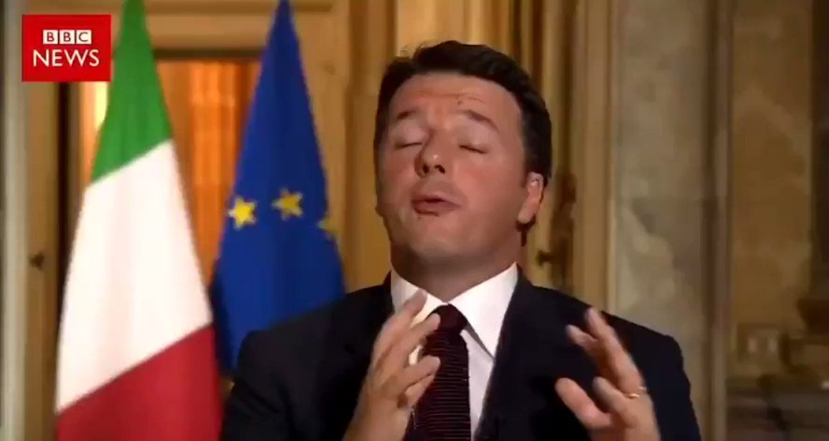 renzi inglese first reaction shock