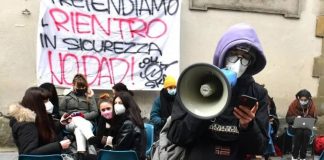 Sciopero studenti rientro a scuola