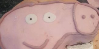 peppa pig forma pene torta