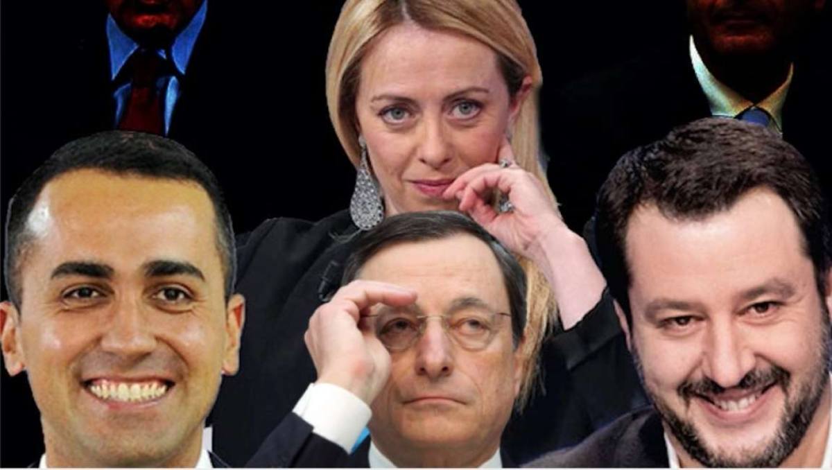 draghi salvini di maio meloni