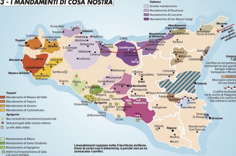 mappa clan sicilia