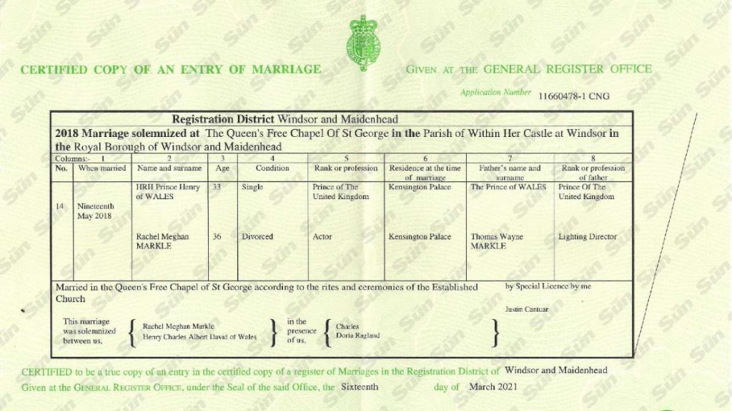 certificato matrimonio