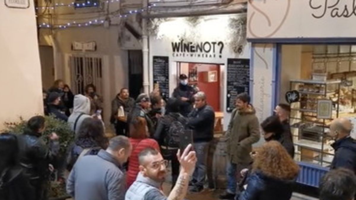 wine not protesta a Sanremo