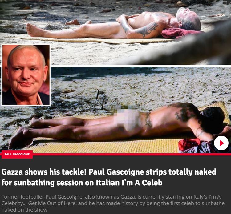 gascoigne titolo daily star