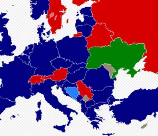 Mappa Nato paesi europei