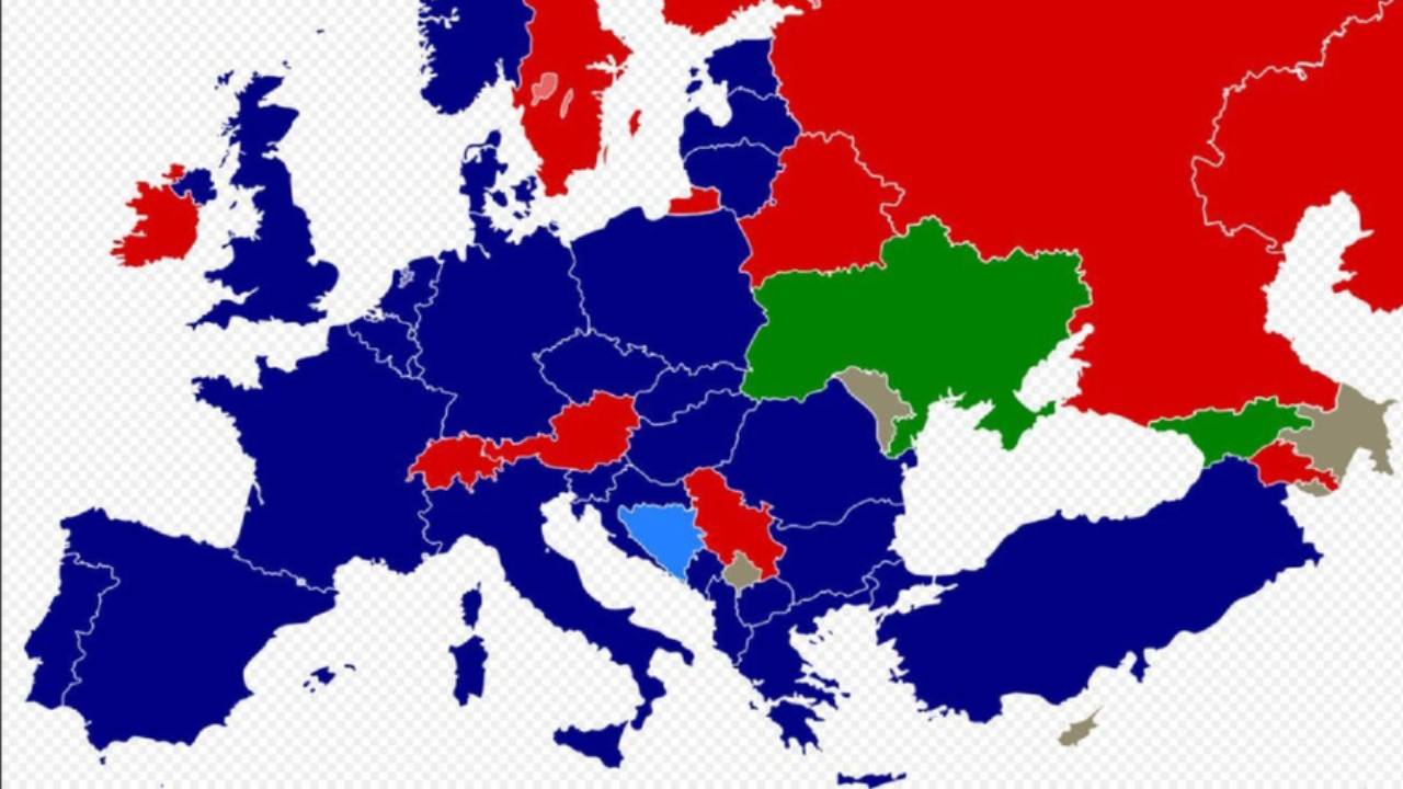 Mappa Nato paesi europei