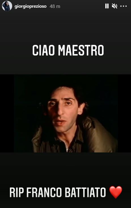 ciao maestro prezioso