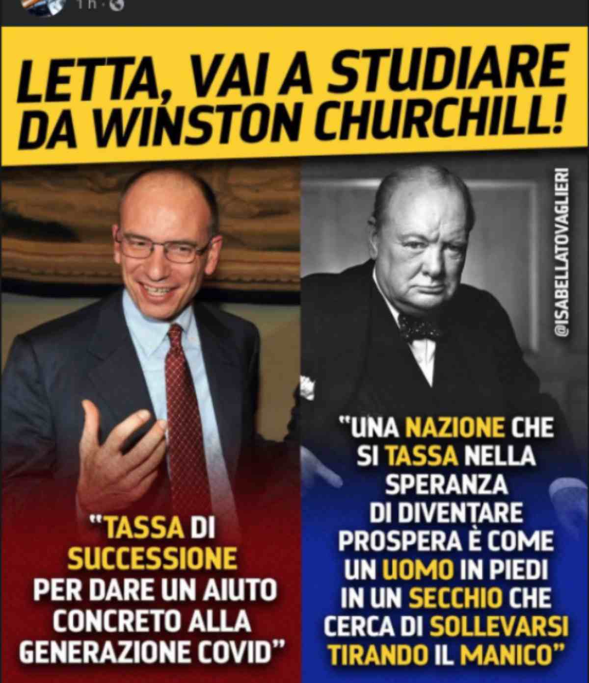 enrico letta winston churchill tiziano renzi patrimoniale