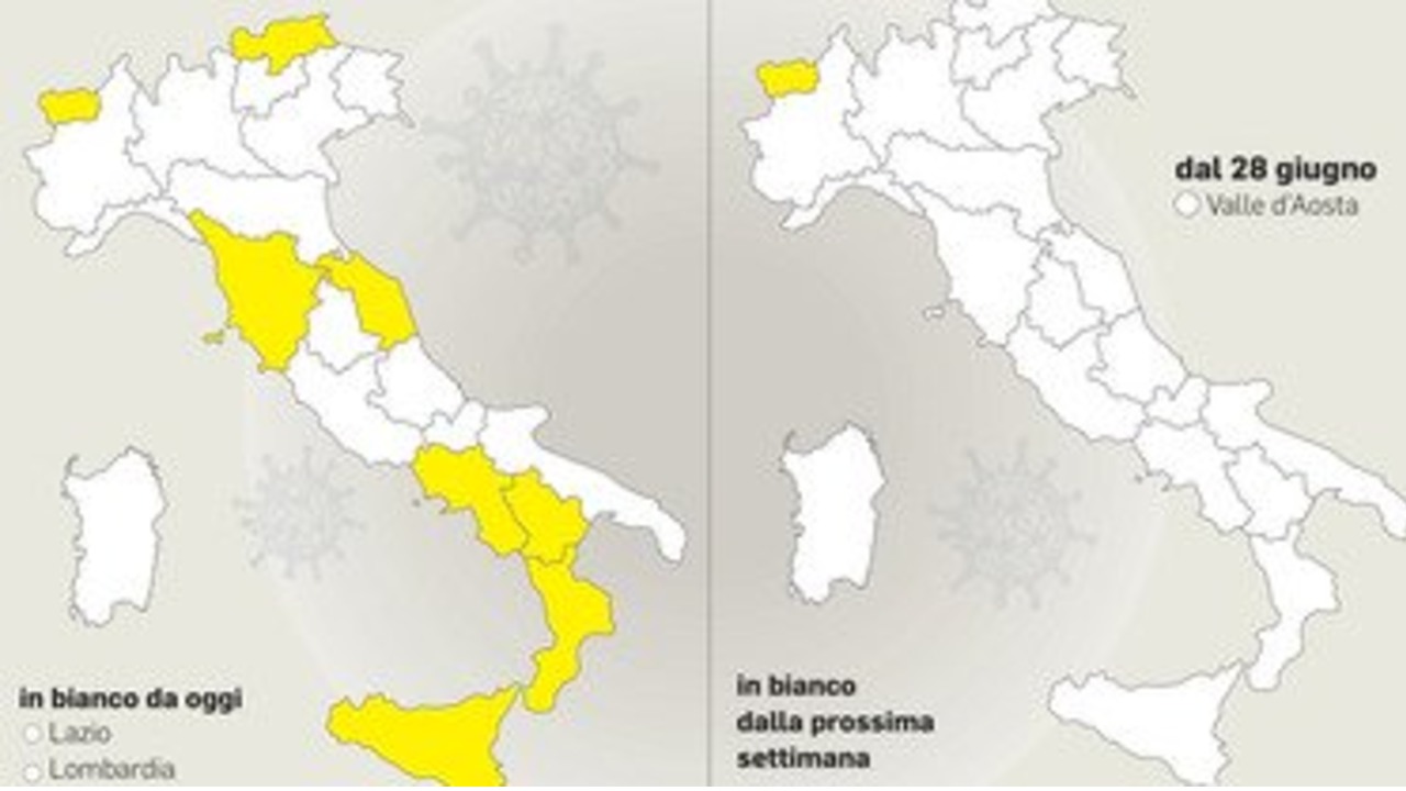 zone bianche 14 giugno 2021