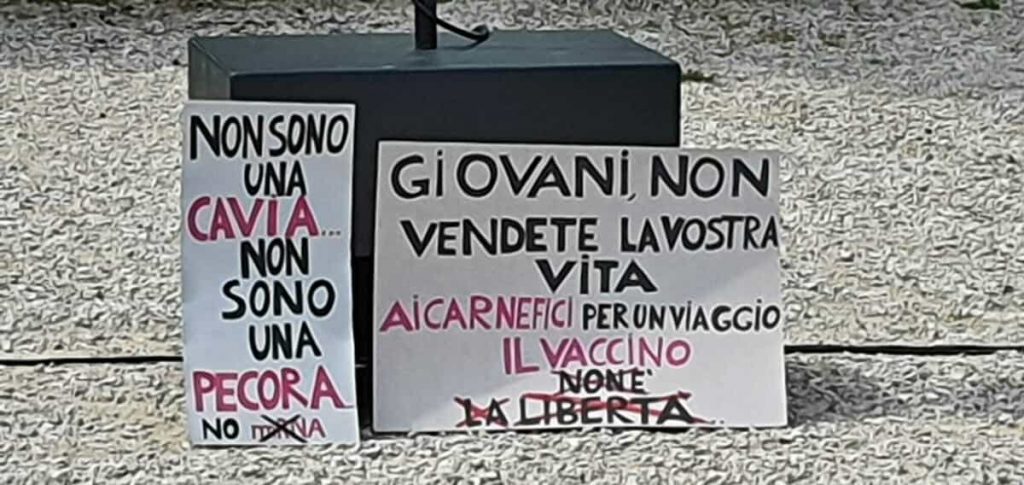 contro l'obbligo vaccinale