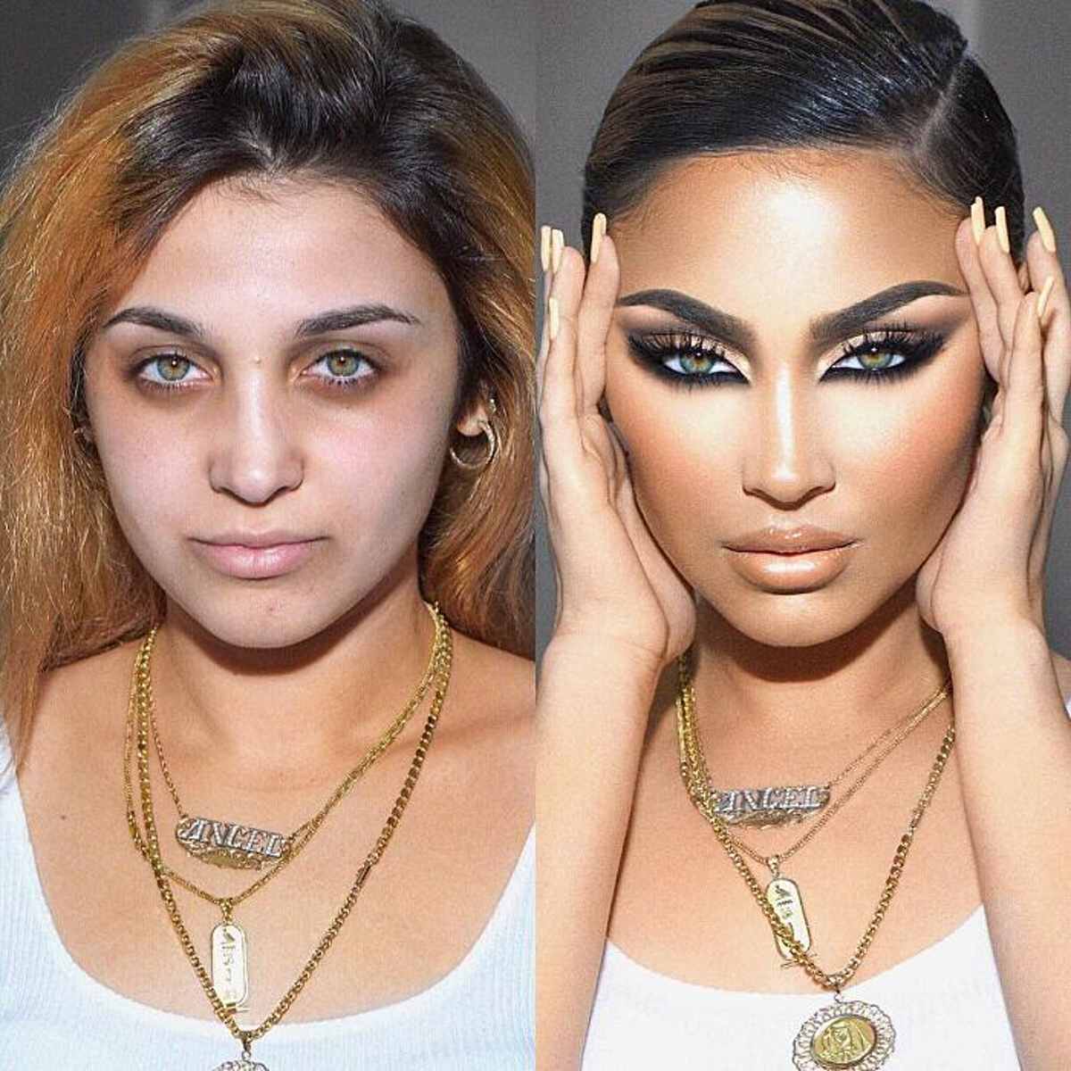 contouring prima e dopo
