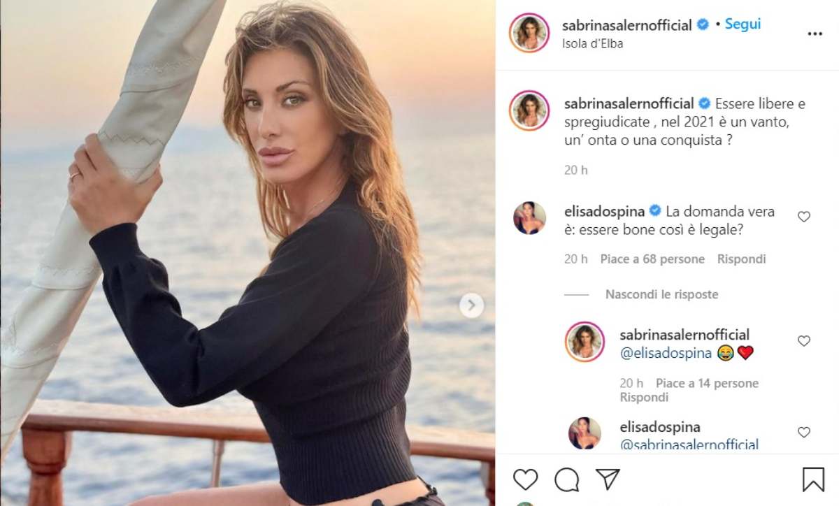 sabrina salerno seno rifatto 