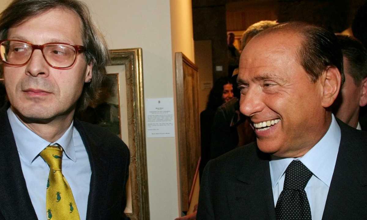 Vittorio Sgarbi e Silvio Berslusconi