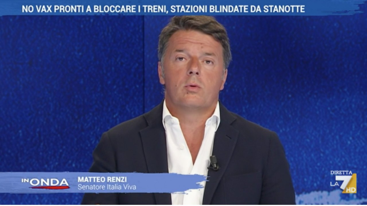 renzi in onda intervento