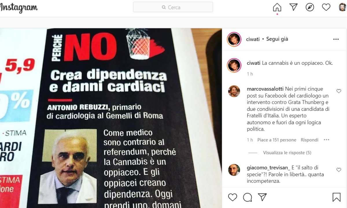 cannabis civati rebuzzi oppiaceo