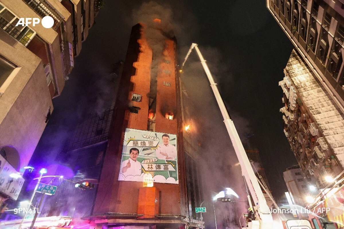 palazzo incendi taiwan