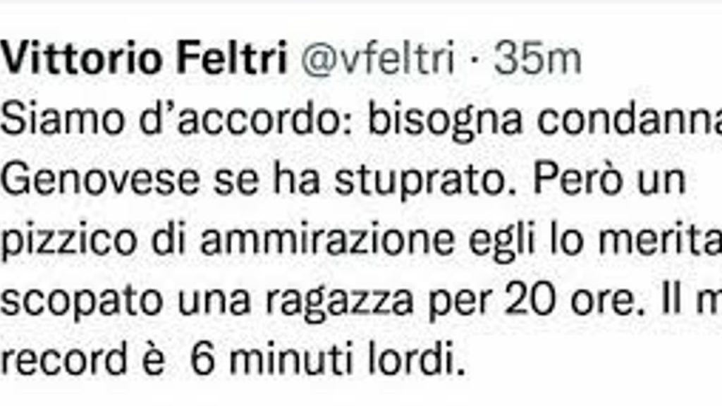 tweet feltri genovese