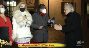 “Non mi rompere i cog**oni”: Vittorio Sgarbi sbrocca durante la diretta quirinalizia di Striscia