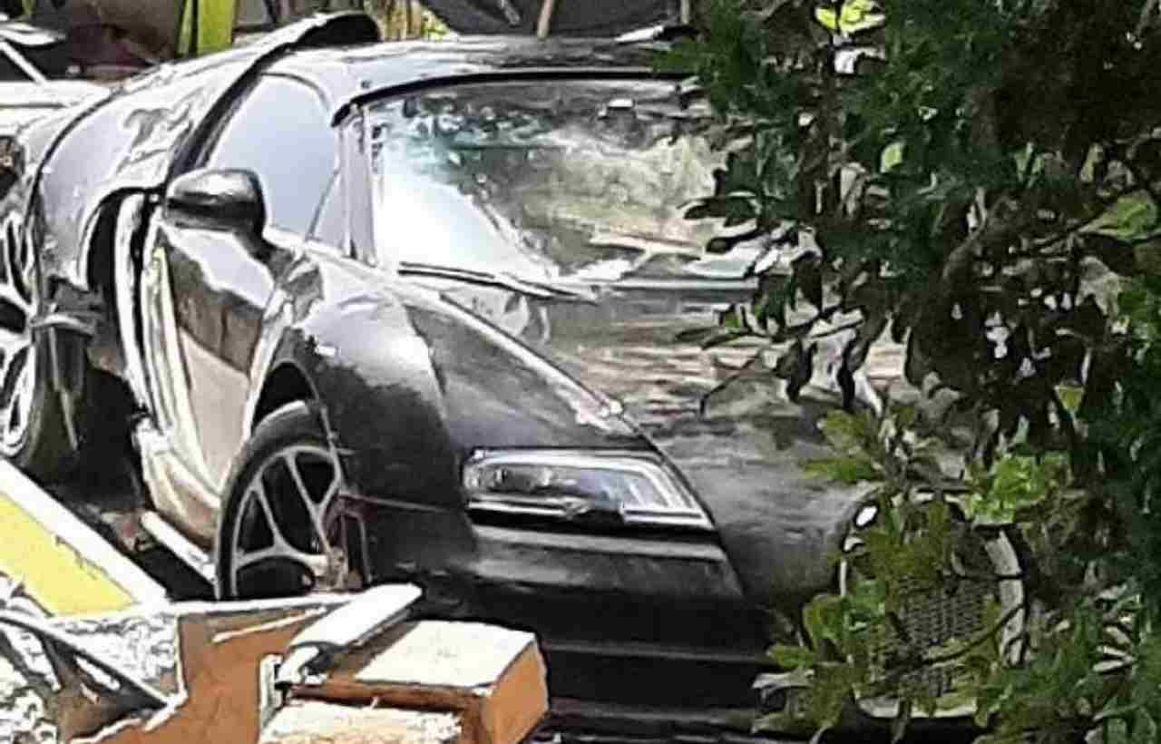 bugatti cristiano ronaldo incidentata