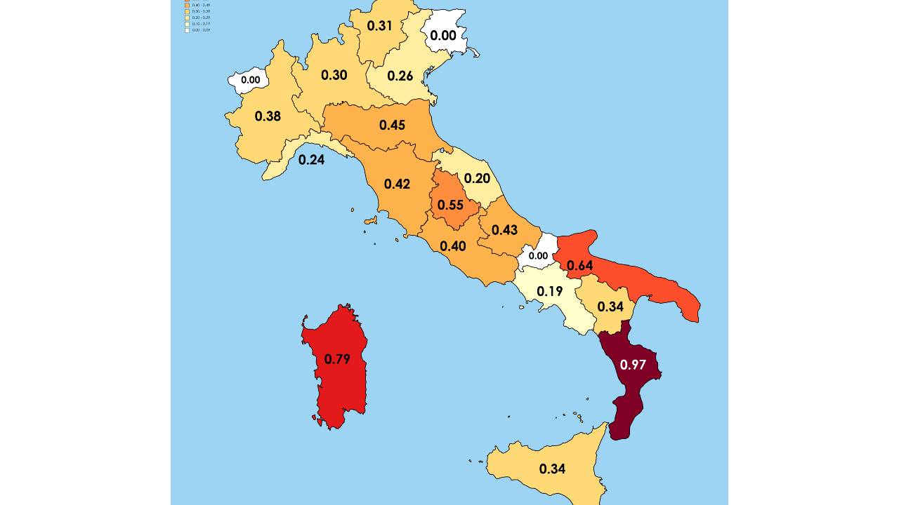 Tasso criminalità Italia
