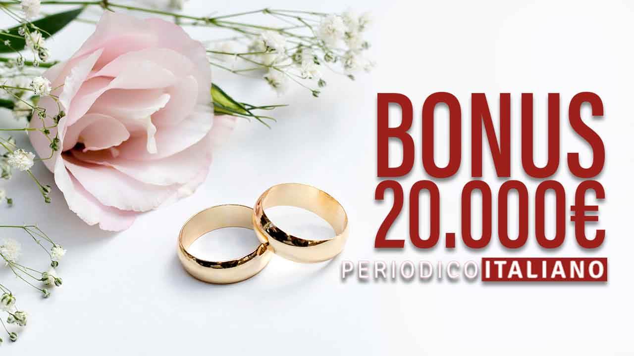 Bonus matrimoni in chiesa - PeriodicoItaliano