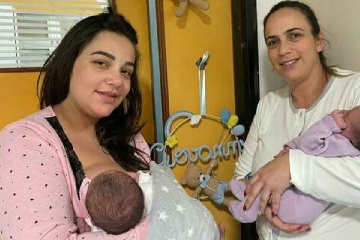 madre e figlia parto